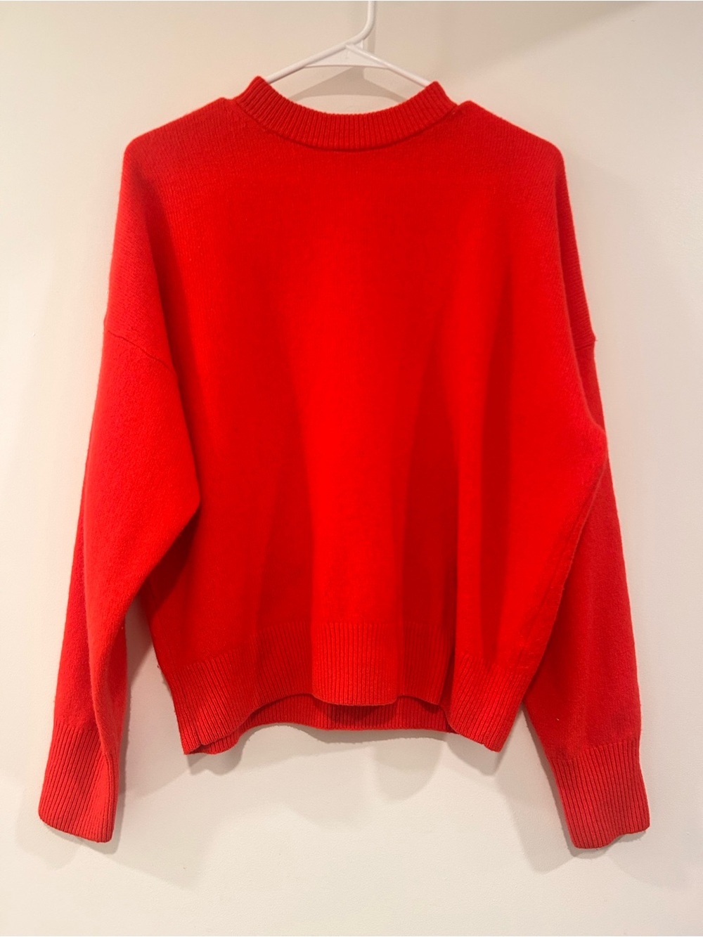 Uniqlo Comptoir Des Cotonniers Lambswool Bright Red Crewneck Sweater